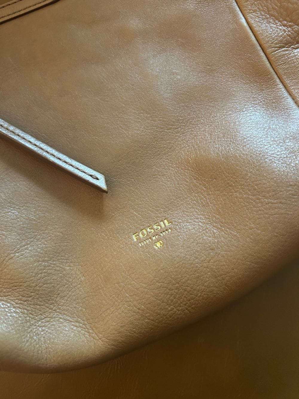 Fossil Cognac Brown Leather Crossbody - Picture 3 of 8